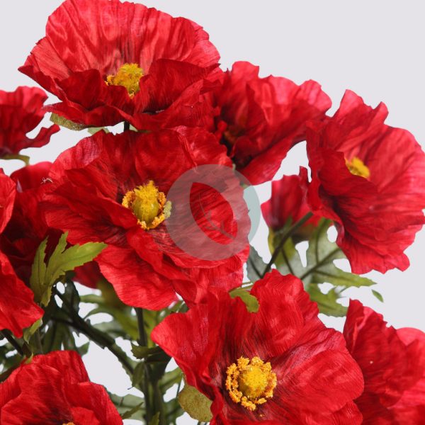 AD0711.03_2.jpg RAMILLETE AMAPOLAS ARTIFICIALES 60CM - Imagen 2