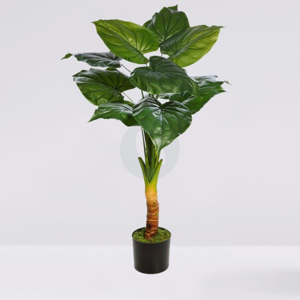 KD4860.jpg PLANTA TARO ARTIFICIAL 105CM - Imagen 1