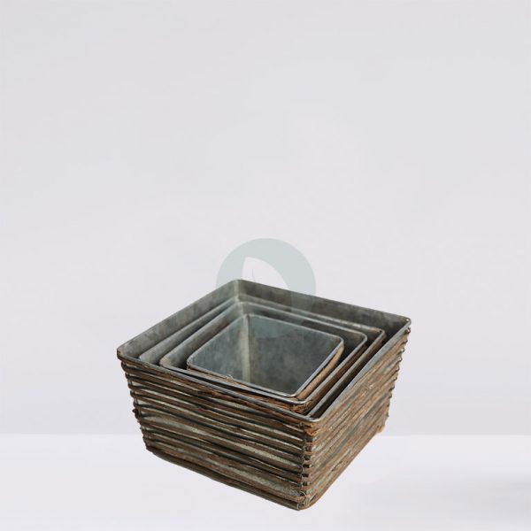 52028.jpg Base Zinc Cuadrado Set X4 - Imagen 1