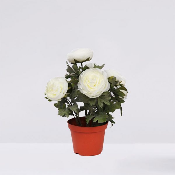 63834M.02.jpg Planta De Ranunculos Artificial En Maceta 30Cm - Imagen 1
