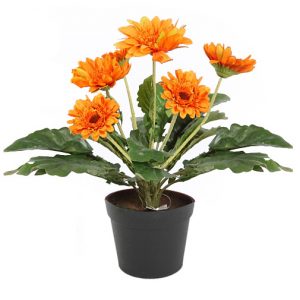 MACETA GERBERAS ARTIFICIAL 35CM