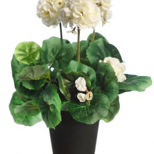 Geranio Artificial 35Cm Con Maceta