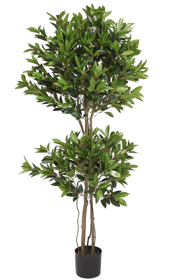 71435.jpeg Arbol Doble Bola Laurel Artificial 165Cm - Imagen 1