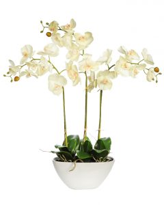 Orquidea Artificial Con Maceta Alt 80 Cm