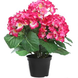 Hortensia Artificial 42Cm Con Maceta