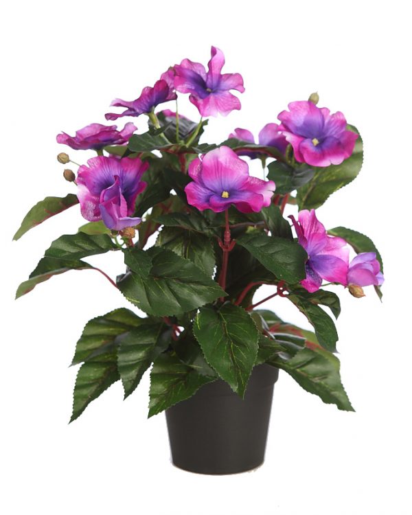 72809.09.jpeg Planta Impatiens Artificial X 9, Alt. 30Cm - Imagen 1