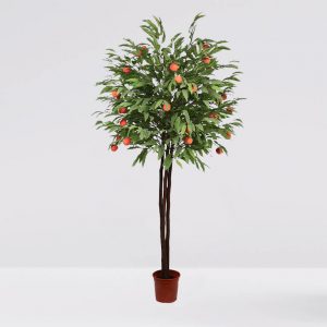 Arbol Melocotonero Fruta Artificial 190Cm
