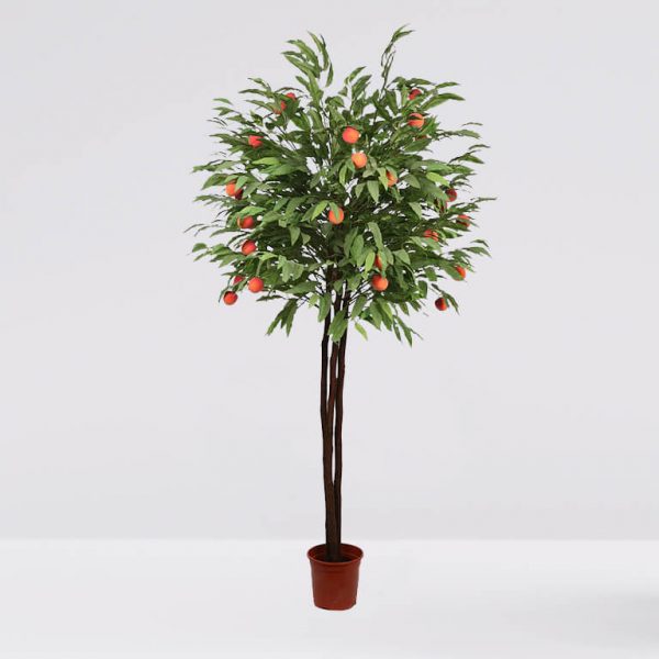 Arbol Melocotonero Fruta Artificial 190Cm - Imagen 1