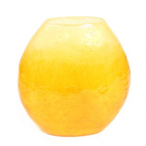 Jarron Fibra De Vidrio Ovalado Alt 22Cm X 19Cm