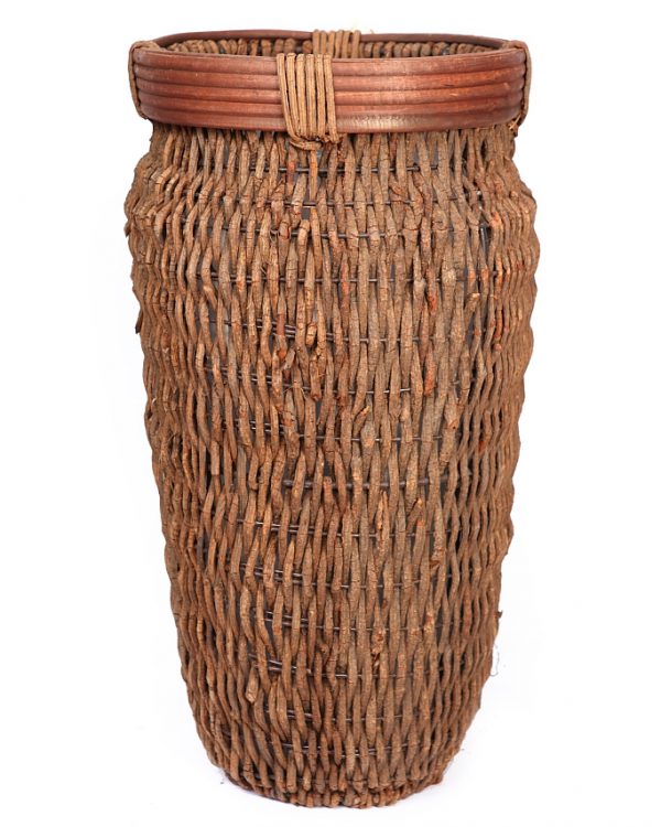 49495G Macetero De Rattan Trenzado Alt 71 Cm 36 Cm - Imagen 1