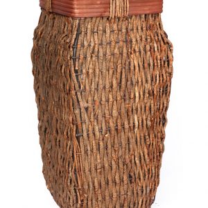 Macetero De Rattan Trenzado Alt 73 Cm Ancho 32 Cm