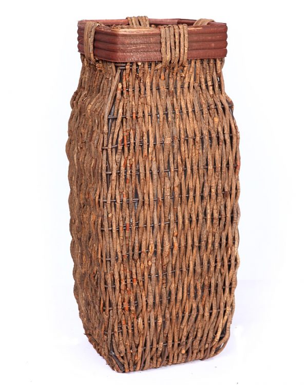 49497P.jpeg Macetero De Rattan Trenzado Alt 57 Cm Ancho 20 Cm - Imagen 1