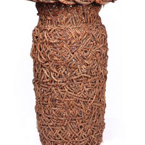 MACETERO DE RATTAN TRENZADO ALT 55 CM ø 32 CM