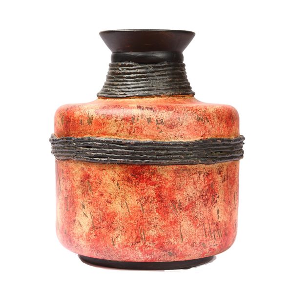 56618.jpeg JARRON CERAMICA BAJO ALT 27CM ø22CM - Imagen 1