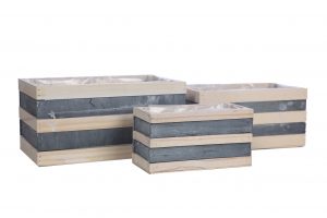 JARDINERA MADERA SET X3 15CM