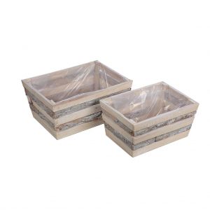 JARDINERA MADERA SET X2 15CM - Imagen 2