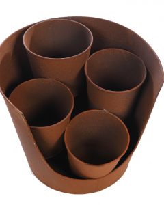 JARDINERA MULTIMACETA METAL 25CM - Imagen 3