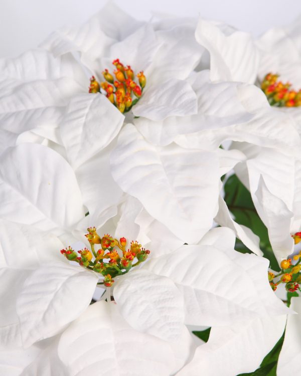 Maceta De Poinsettia Artificial 48Cm - Imagen 3