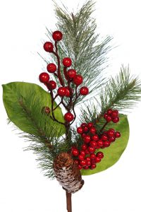 Vara De Pino Piña Y Berry Artificial 45Cm - Imagen 2