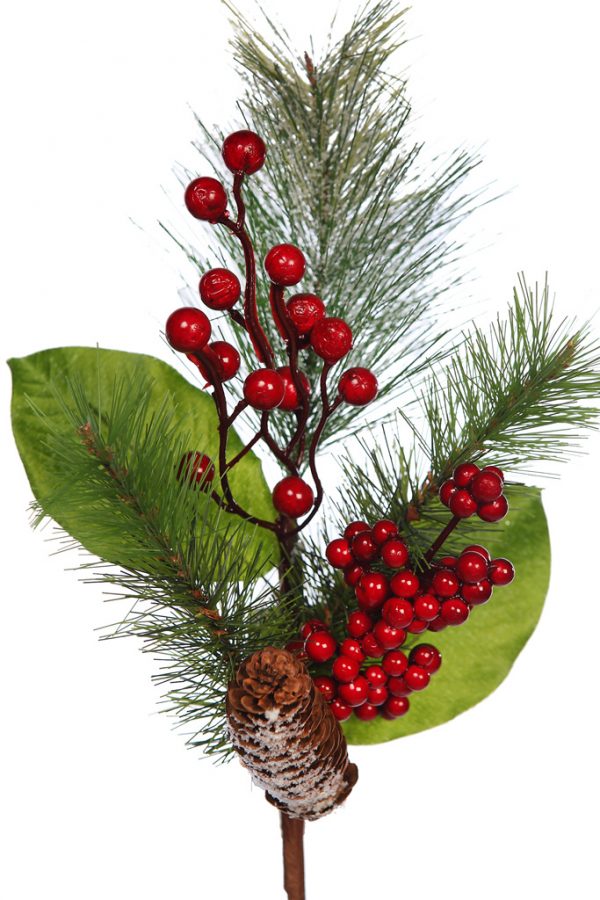 Vara De Pino Piña Y Berry Artificial 45Cm - Imagen 2