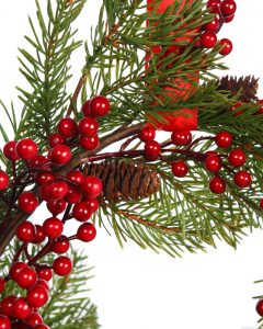 Corona Navidad Berries Y Piñas 46Cm - Imagen 2