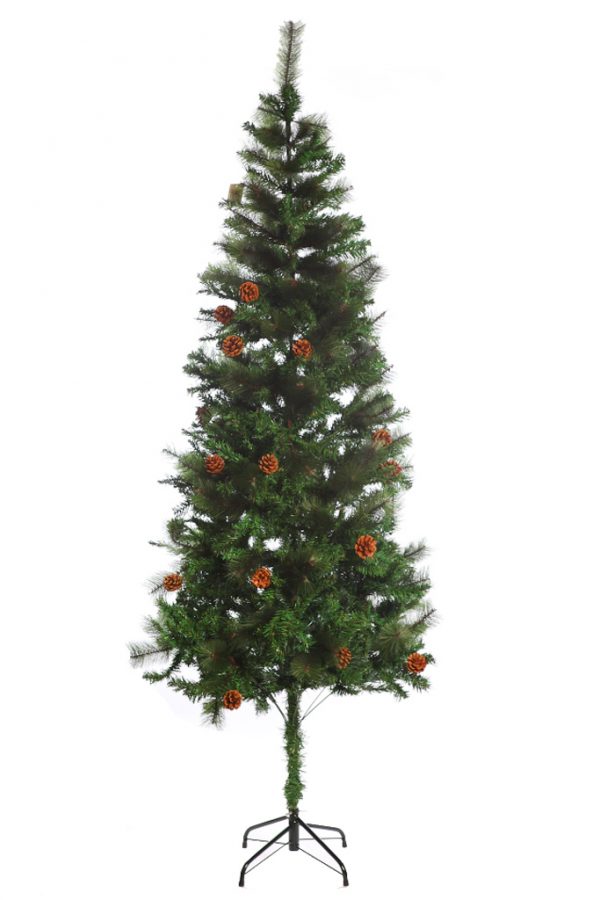 ARBOL ARTIFICIAL NAVIDAD PIÑAS 225CM - Imagen 1