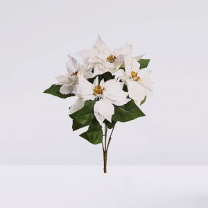 poinsettia artificial 4 flores