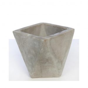 Maceta Geometrica Cemento 8,5 Cm