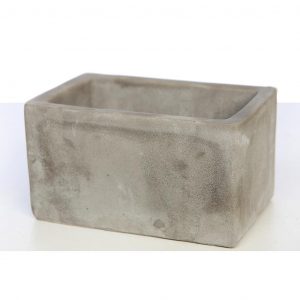 MACETA RECTANGULO DE CEMENTO 6CM