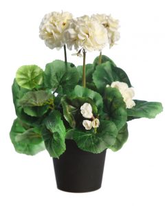 Geranio Artificial 35cm En Maceta - Imagen 3