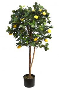 Árbol De Limonero Artificial En Maceta 120cm