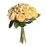 Flor Artificial Rosas Y Hortensias