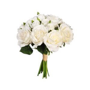 Flor Artificial Bouquet Atado de Rosas 28 cm