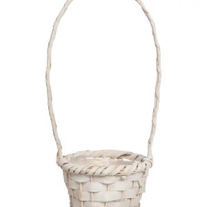 Cesta Mimbre Blanca 50Cm