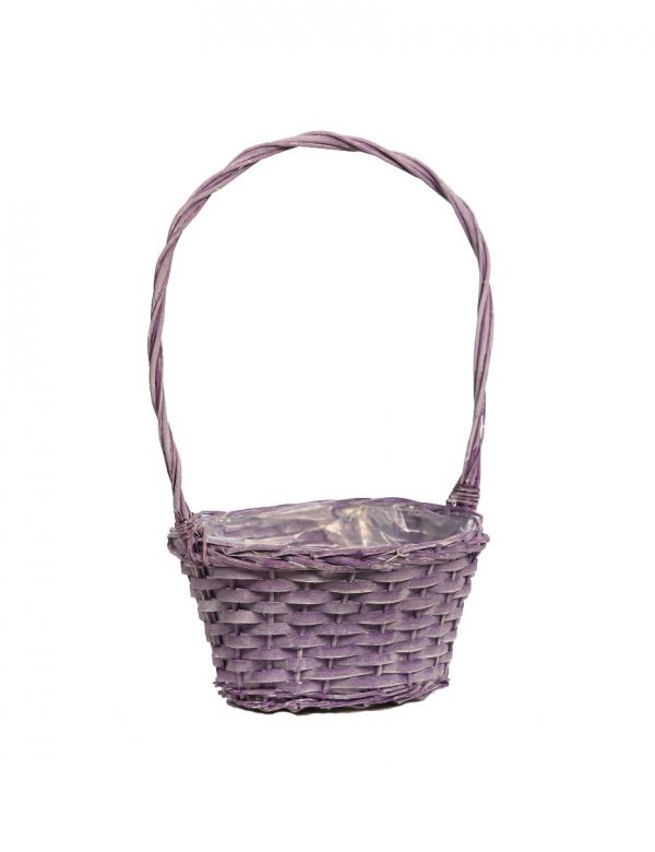 cesta-mimbre-ovalada-asa-alta-50cm-lila Cesta Mimbre Ovalada Asa Alta 50Cm - Imagen 1