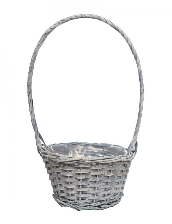 cesta-mimbre-pastel-48cm-azul Cesta Mimbre Pastel 48Cm - Imagen 1