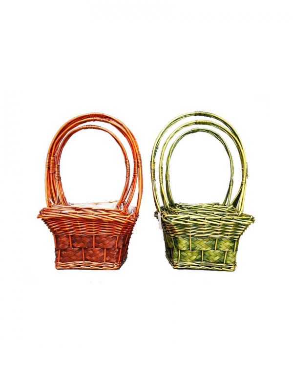 cesta-set-x3-64cm-marron-verde Cesta Set X3 64Cm - Imagen 1