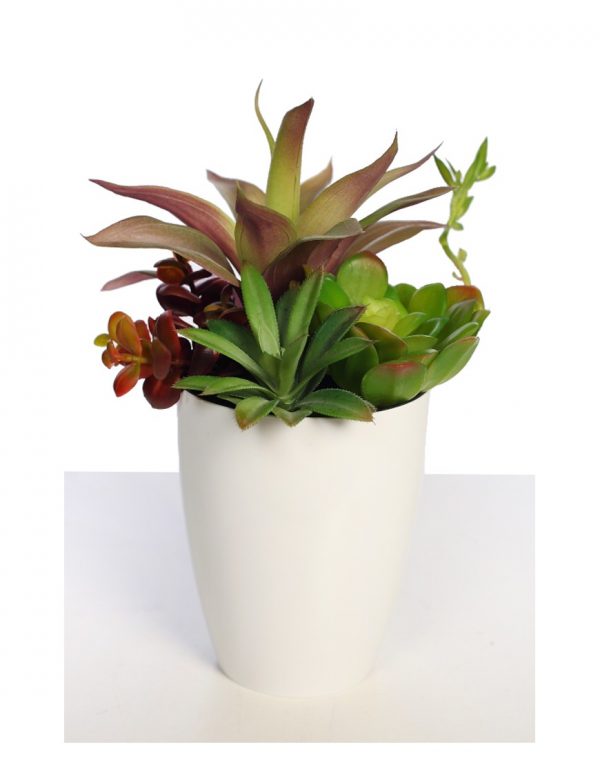 COMPOSICION CRASAS Y SUCULENTAS ARTIFICIAL 28CM - Imagen 1