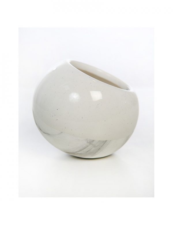 esfera-ceramica-bicolor-9cm-blanco Esfera Ceramica Bicolor 9Cm - Imagen 1