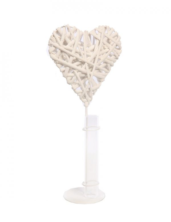 florero-corazon-mimbre-32cm Florero Corazón Mimbre 32Cm - Imagen 1