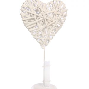 Florero Corazón Mimbre 35Cm