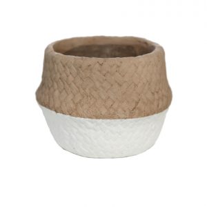 Maceta Ceramica Trenzada 8Cm