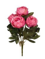 Flor Artificial Ramo Peonias 42cm