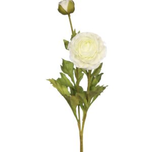 Flor Artificial Vara De Ranunculo 64cm