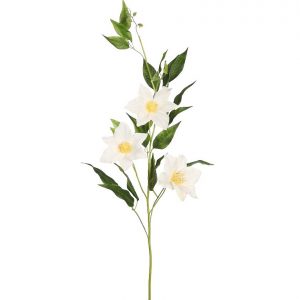 Flor Artificial Vara Orquidea Clematis 95cm