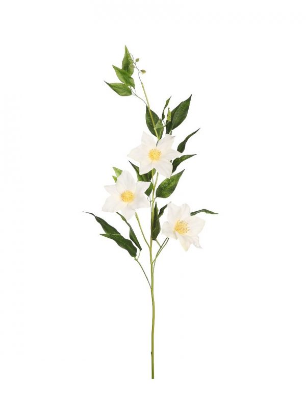 Flor Artificial Vara Orquidea Clematis 95cm Flor Artificial Vara Orquidea Clematis 95cm