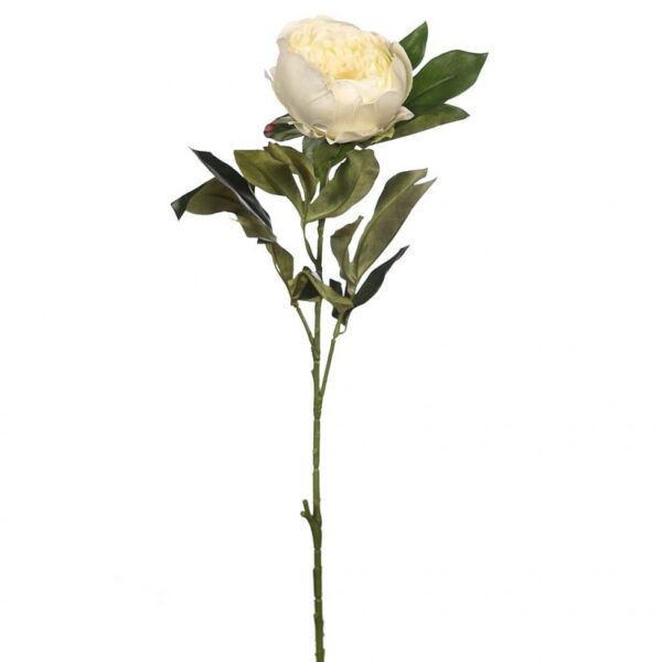 Flor Artificial Vara De Peonia 80cm