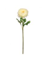 Flor Artificial Vara De Ranunculo Flocado 56cm