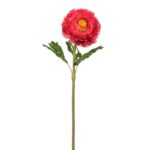 Flor Artificial Vara De Ranunculo Flocado 56cm - Imagen 4