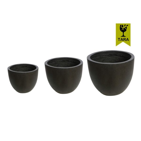 SET X 3 MACETEROS TERRAZO CON TARA  Ø65CM - Imagen 1